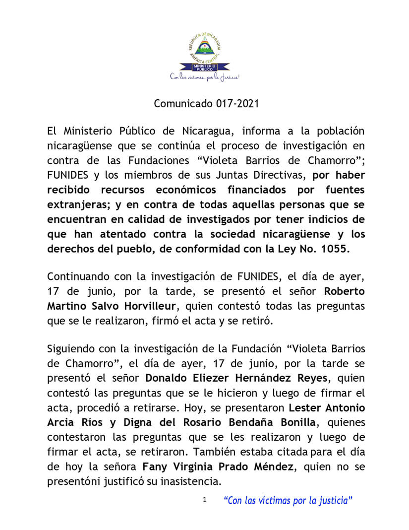 comunicado17-ministerio-publico-nicaragua